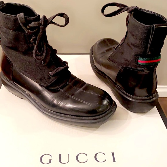 Authentic Gucci Combat Boots size women’s 8 - Picture 1 of 3